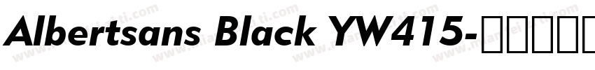 Albertsans Black YW415字体转换
